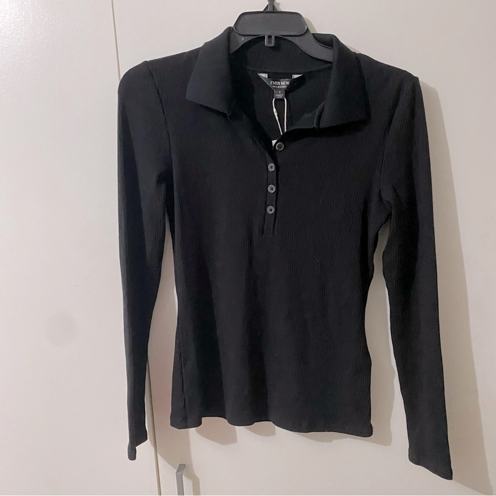 Ever new Julia long sleeve polo top